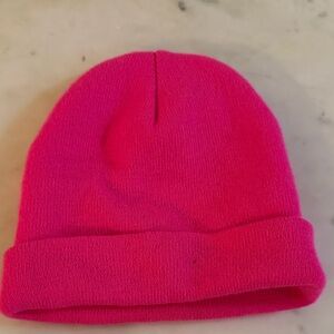 Kids Pink Beanie Hat